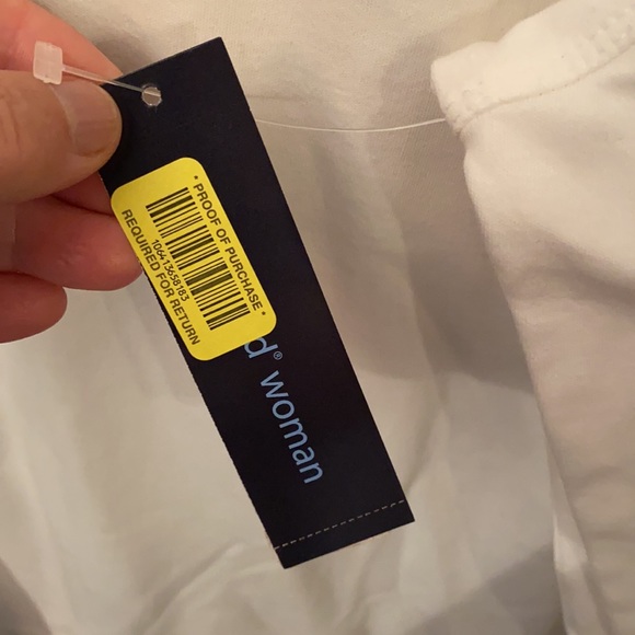 NWT  3X  White Long Sleeve Sporty Blouse $20 - Picture 3 of 3